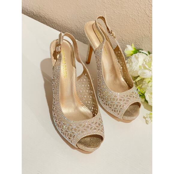 DREAM PAIRS High Heels Platform Dress Pumps Shoes 9.5 - Picture 3 of 8